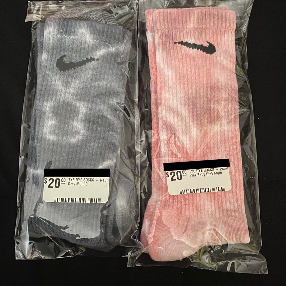 Nike Tie Die Socks 2 Pair ( $30 for both )
